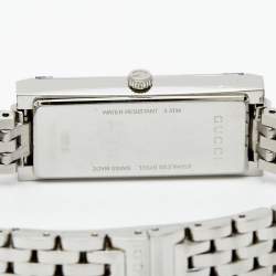 Gucci Mirror Brown Stainless Steel G-Frame YA127501 Women's Wristwatch 14 mm