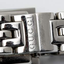Gucci Mirror Brown Stainless Steel G-Frame YA127501 Women's Wristwatch 14 mm