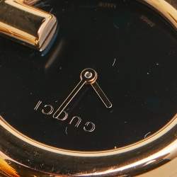 Gucci Black PVD Coated Stainless Steel Guccissima YA134305 Women's Wristwatch 36 mm