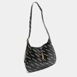 Gucci x Balenciaga Black/White Leather Medium The Hacker Project Jackie 1961 Hobo