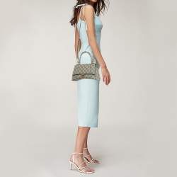 Gucci x Balenciaga Beige GG Supreme Canvas Hourglass Top Handle Bag
