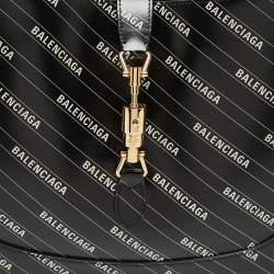 Gucci x Balenciaga Black/White Leather Medium The Hacker Project Jackie 1961 Hobo