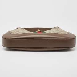 Gucci x Balenciaga Beige/Brown BB Supreme Canvas and Leather Medium Jackie 1961 Hobo
