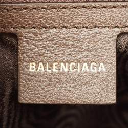Gucci x Balenciaga Beige/Brown BB Supreme Canvas and Leather Medium Jackie 1961 Hobo