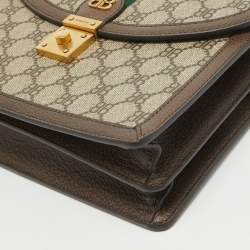 Balenciaga x Gucci Brown/Beige Coated Canvas and Leather The Hacker Project Bag