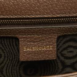 Balenciaga x Gucci Brown/Beige Coated Canvas and Leather The Hacker Project Bag