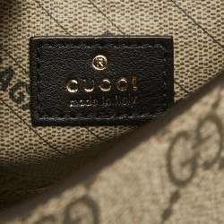 Gucci x Balenciaga Beige GG Supreme Canvas Hourglass Top Handle Bag