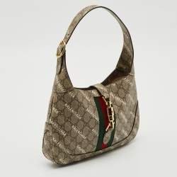 Gucci x Balenciaga Beige GG Supreme Canvas Small The Hacker Jackie 1961 Hobo