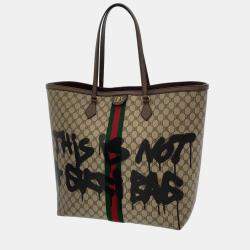 Gucci x Balenciaga The Hacker Project Graffiti Large Tote Bag Black in  Canvas/Leather with Silver-tone - US