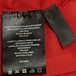 مملوكة مسبقًا فستان غيوزيو شبكة حمراء بلا حمالات مقاس كبير - لارج