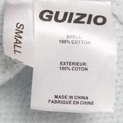 مملوكة مسبقًا Guizio Blue Knit Frilled Cardigan S