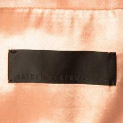 Haider Ackermann Black Satin Bomber Jacket S