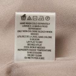 Halton Heritage Grey Printed Chiffon Flared Mini Dress M