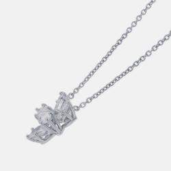 Pre Owned Harry Winston Winston Cluster Small Platinum and Diamond Pendant Necklace