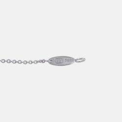Pre Owned Harry Winston Winston Cluster Small Platinum and Diamond Pendant Necklace