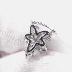 Pre Owned Harry Winston Winston Cluster Small Platinum and Diamond Pendant Necklace