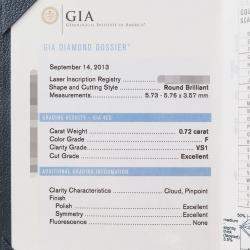 مملوكة مسبقًا Harry Winston Round Cut Solitaire Diamond Platinum Pendant Necklace  