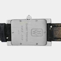 Pre Owned Harry Winston Avenue 310LQW Quartz Diamond 18K White Gold Women's Wristwatch 21 mm