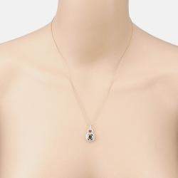 Pre Owned 2.50 cts Brown Diamond and Diamond 18K Yellow Gold Statement Pendant