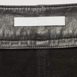 Helmut Lang Black Leather Straight Leg Pants M
