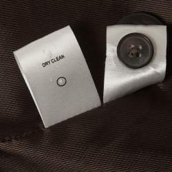 Pre Owned بليزر هيلسا صوف بني مزدوج الصدر مقاس وسط (ميديوم)