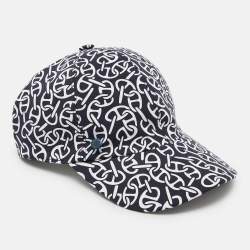 Hermes Navy Blue Ilona Naoussa Printed Jersey Cap S