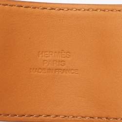 Hermès Collier De Chien Red Leather Gold Plated Bracelet