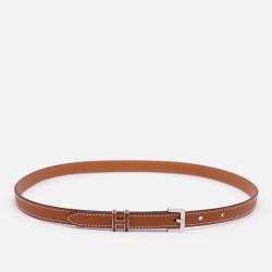 Hermes Gold Epsom Leather Pop H 15 Belt 75CM