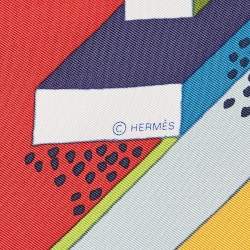 Hermes Multicolor Printed Silk A Summer Day Scarf 