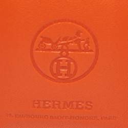 Hermes Feu/Gold Milo Lambskin and Swift Leather Shopping Bag Charm