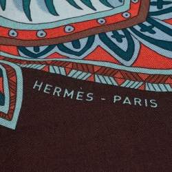 Hermès Multicolor Printed Cashmere Jardin de la Maharani Scarf