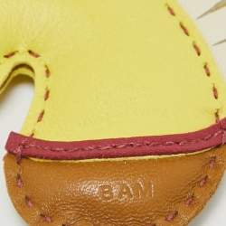Hermes Lime/Chai/Rouge Grenat Milo Lambskin Geegee Camail Bag Charm