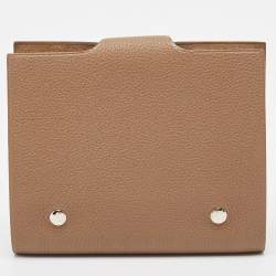 Hermes Etoupe Togo Leather Ulysse PM Notebook Cover