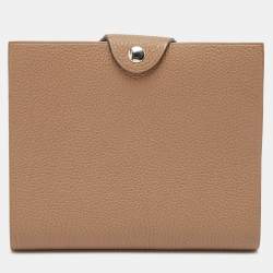 Hermes Etoupe Togo Leather Ulysse PM Notebook Cover