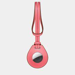 Hermes Rose Azalee Apple AirTag Bag Charm