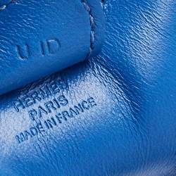 Pre Owned Hermes Bleu de France Milo Leather GriGri Rodeo Bag Charm PM