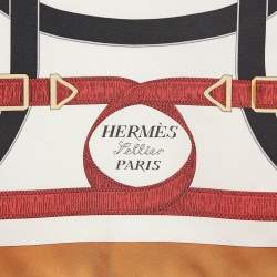 Pre Owned Hermes Multicolor Print Silk Eperon D'or Forever scarf