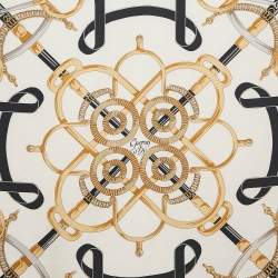 Pre Owned Hermes Multicolor Print Silk Eperon D'or Forever scarf