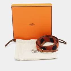 Hermès Noisette/Cuivre/Gold Flipperball Canvas Sangle To Go Bag Strap