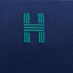 Pre Owned Hermes Marine Canvas Small Bride-a-Brac Pouch
