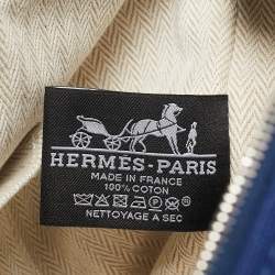 Pre Owned Hermes Marine Canvas Small Bride-a-Brac Pouch
