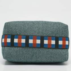 Hermes Vert Foret Wool Small Bride-a-Brac Natte Pouch
