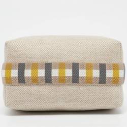 Hermès Seigle Wool Small Bride-a-Brac Au Carre Pouch