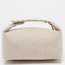 Hermès Seigle Wool Small Bride-a-Brac Au Carre Pouch