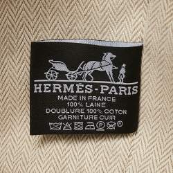 Hermès Seigle Wool Small Bride-a-Brac Au Carre Pouch