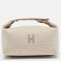 Hermès Seigle Wool Small Bride-a-Brac Au Carre Pouch