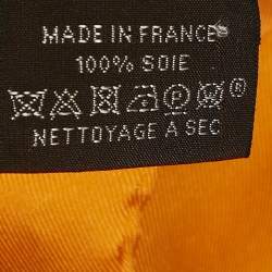 Hermes Orange Silk Perspective II Scarf 