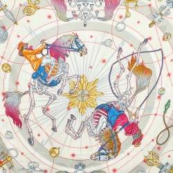 Hermes Multicolor Chorus Stellarum Silk Vintage Scarf