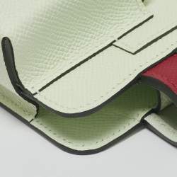 Hermes Vert Fizz/Vert Comics/Rubis Epsom Leather Hermèsway Phone Case