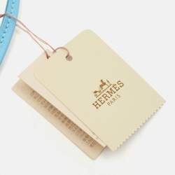 Hermès Rose Pourpre/Cornaline/Celeste Milo Leather GriGri Rodeo Bag Charm MM